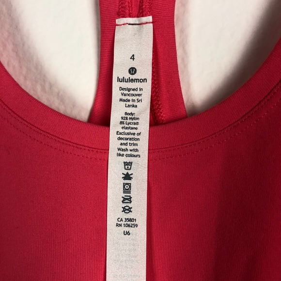 Lululemon Pink Cool Racerback II Tank Top 4 - Picture 5 of 6